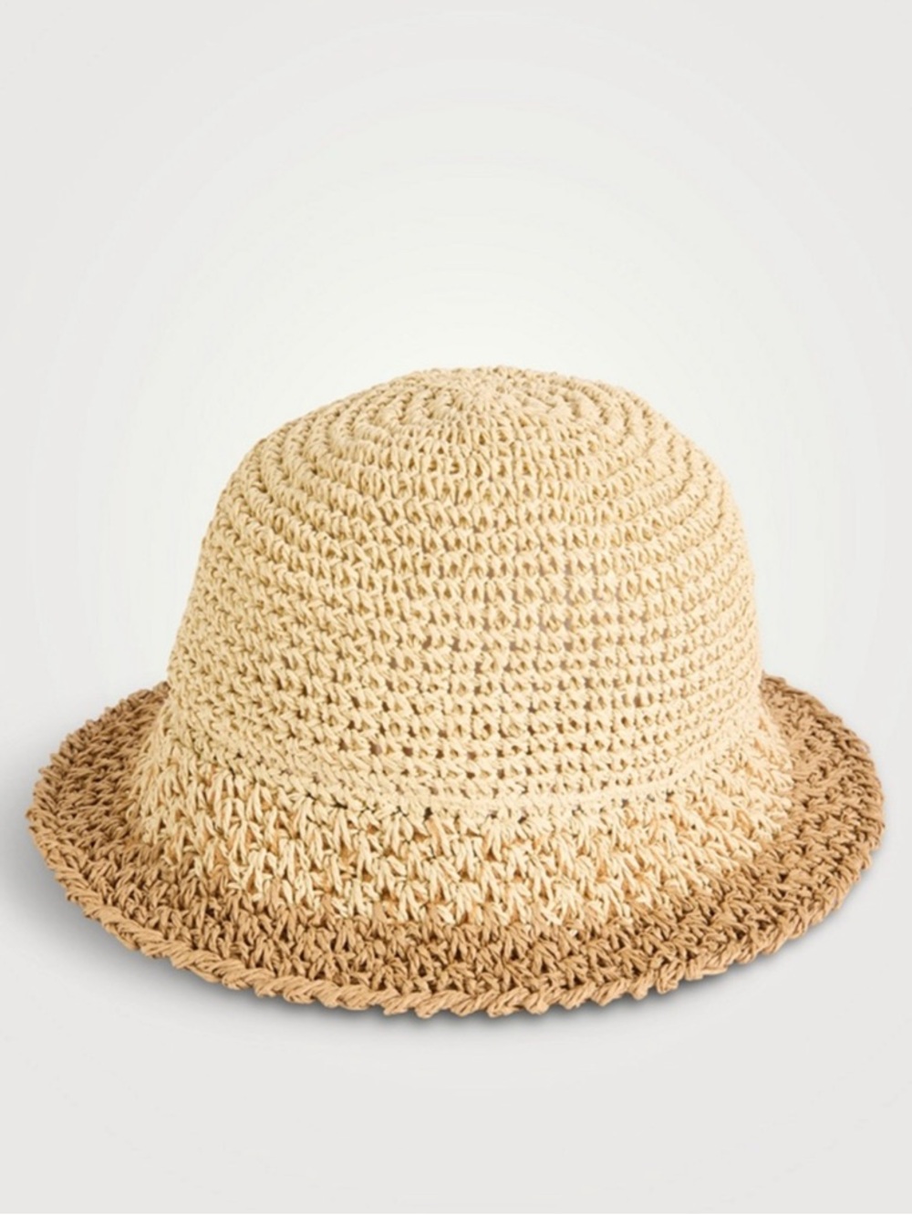 Eugenia Kim Bailey Crochet Ombré Bucket Hat Ombre Straw Tan Beige Summer - Picture 4 of 4